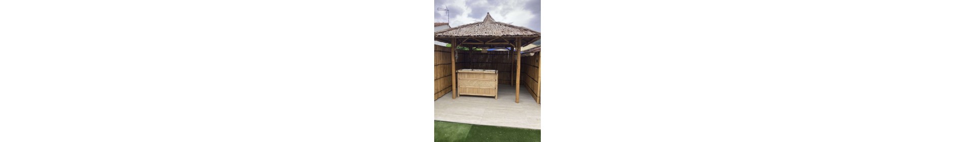 Gazebo bambou pergola